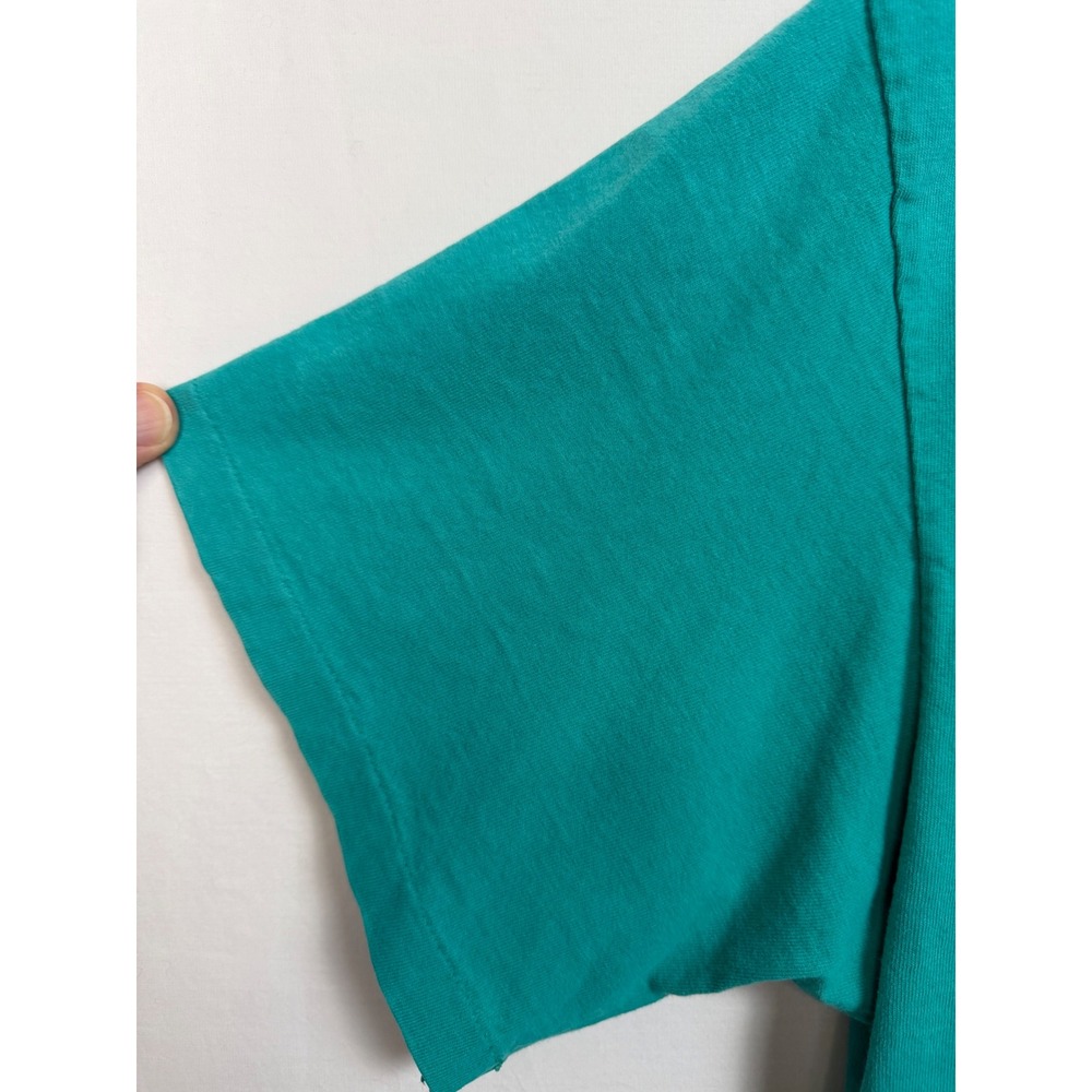 Levi's Men 100% Cotton T-Shirt XL Teal Button Your‎ Fly Vintage 1991 Graphic Tee - Picture 3 of 10